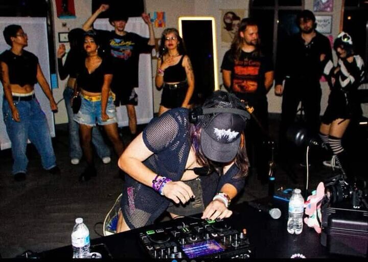 Ezmeh performing at prior DJ event. 5-30-25